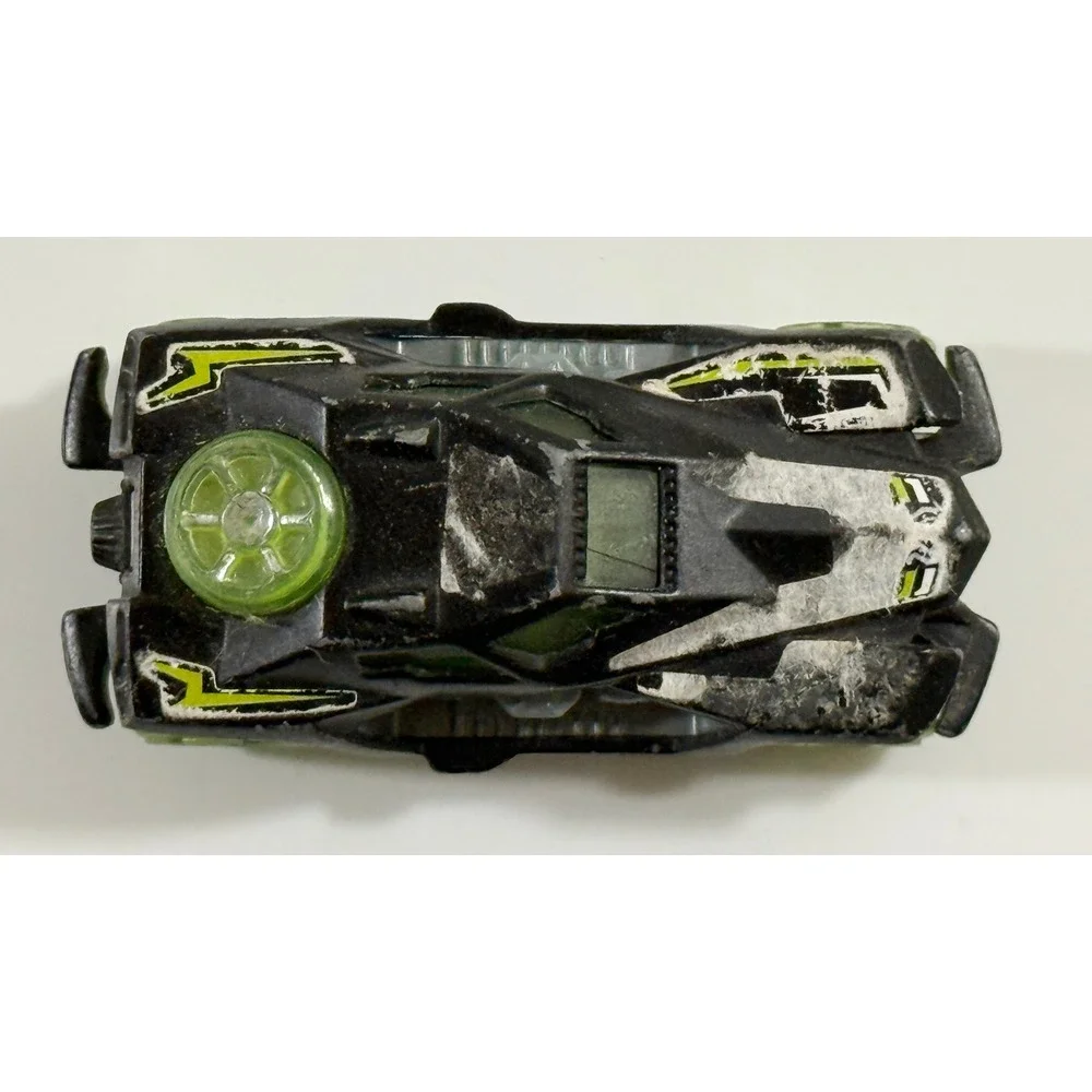 Hot Wheels RD-05 Toy Car Kids 1:64 Black Neon Green 2005 McDonalds Happy Meal